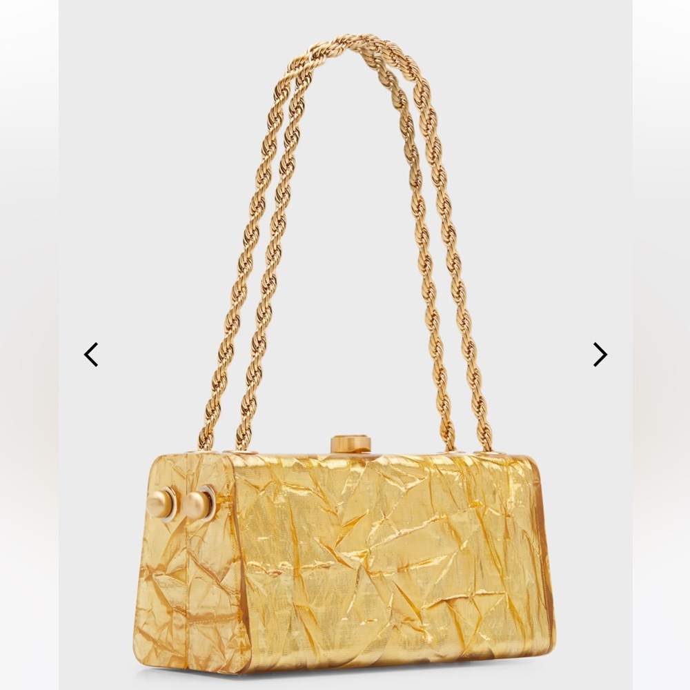 Cult Gaia Hajar Elegant Gold Chain Shoulder Bag